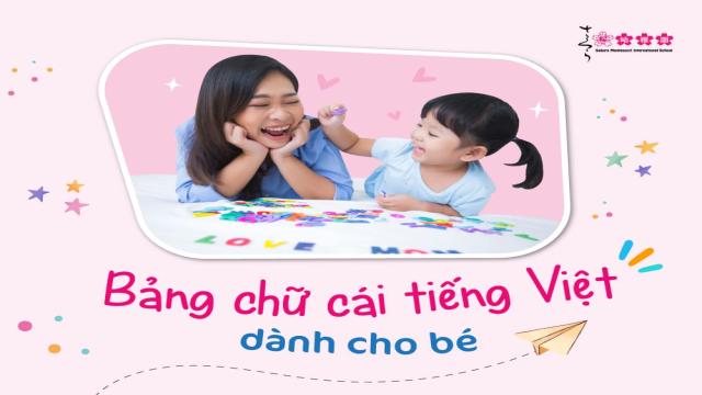 Bảng chữ cái tiếng Việt cho bé